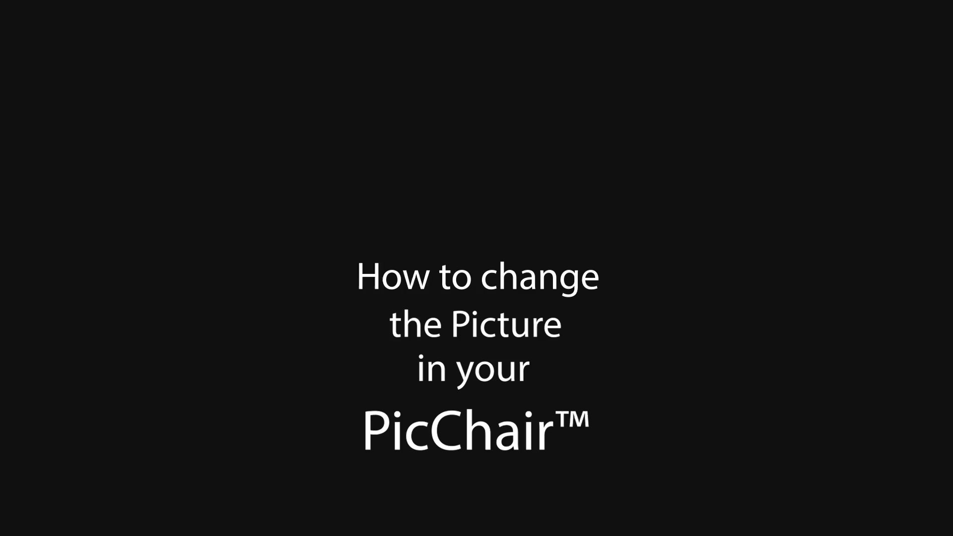 "How to change the Picture in your PicChair" is a how to of using your PicChair as a chair or as frame for art on the wall. Video: A man changes the poster while the PicChair is still a chair. Then he changes the PicChair to be a frame and hangs it on the wall.